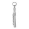 14K White Gold Crucifix Pendant Charm Religious Jewelry 34 X 16mm